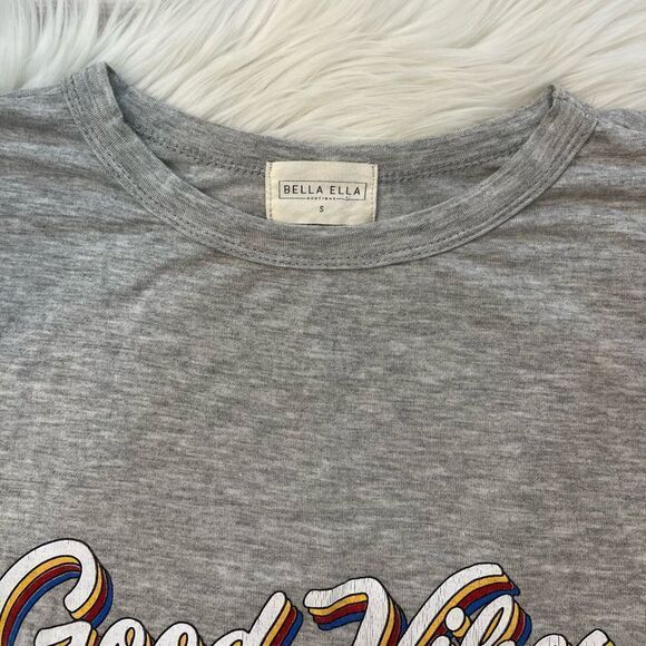 Bella Ella Grey “Good Vibes” Tank Top - Picture 4 of 7